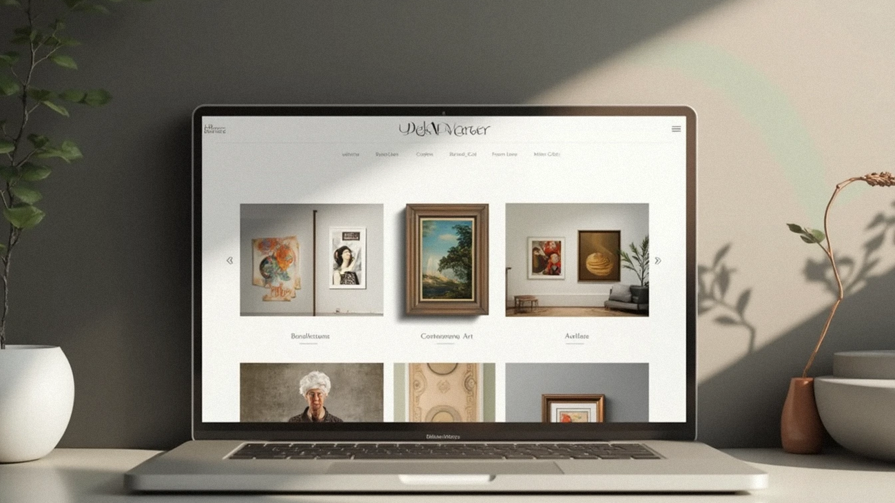 Galleri visning på kunstportal