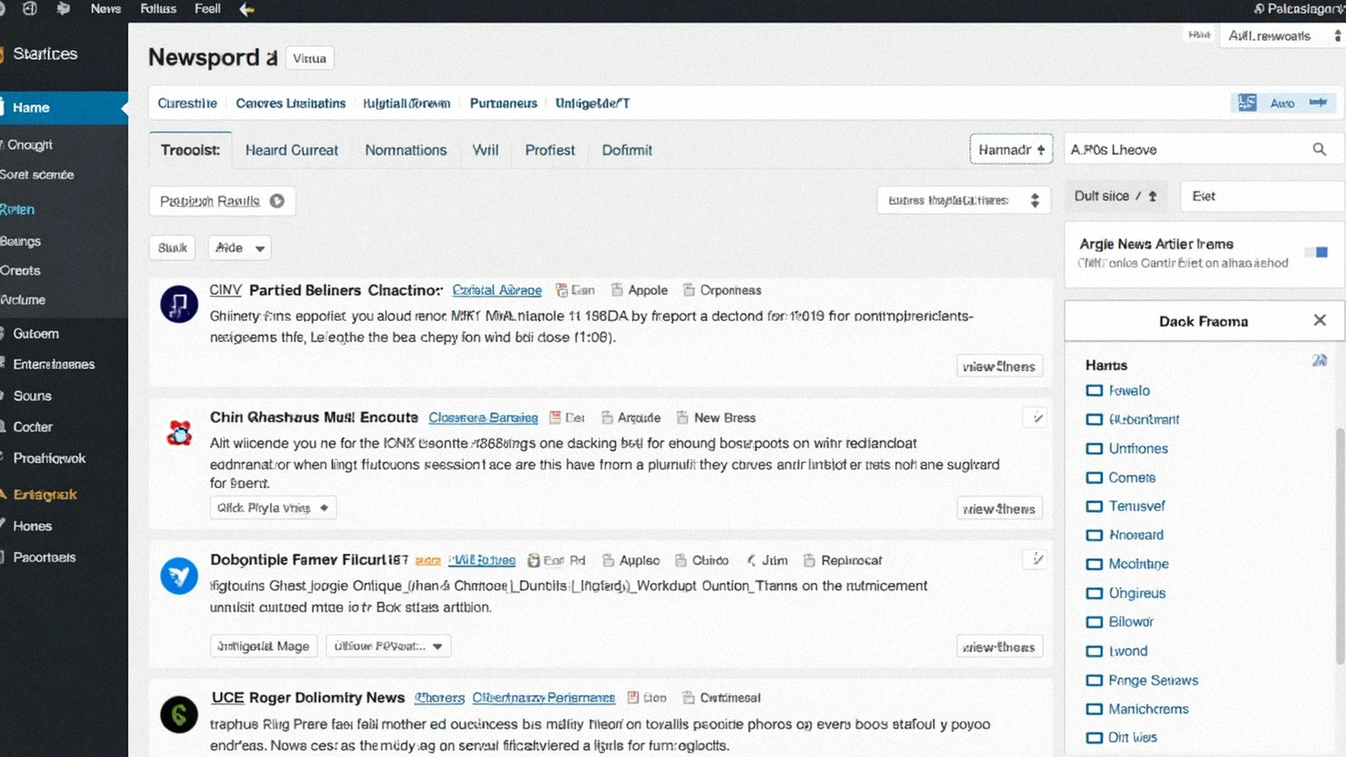 Oversigt over WordPress nyhedsportal